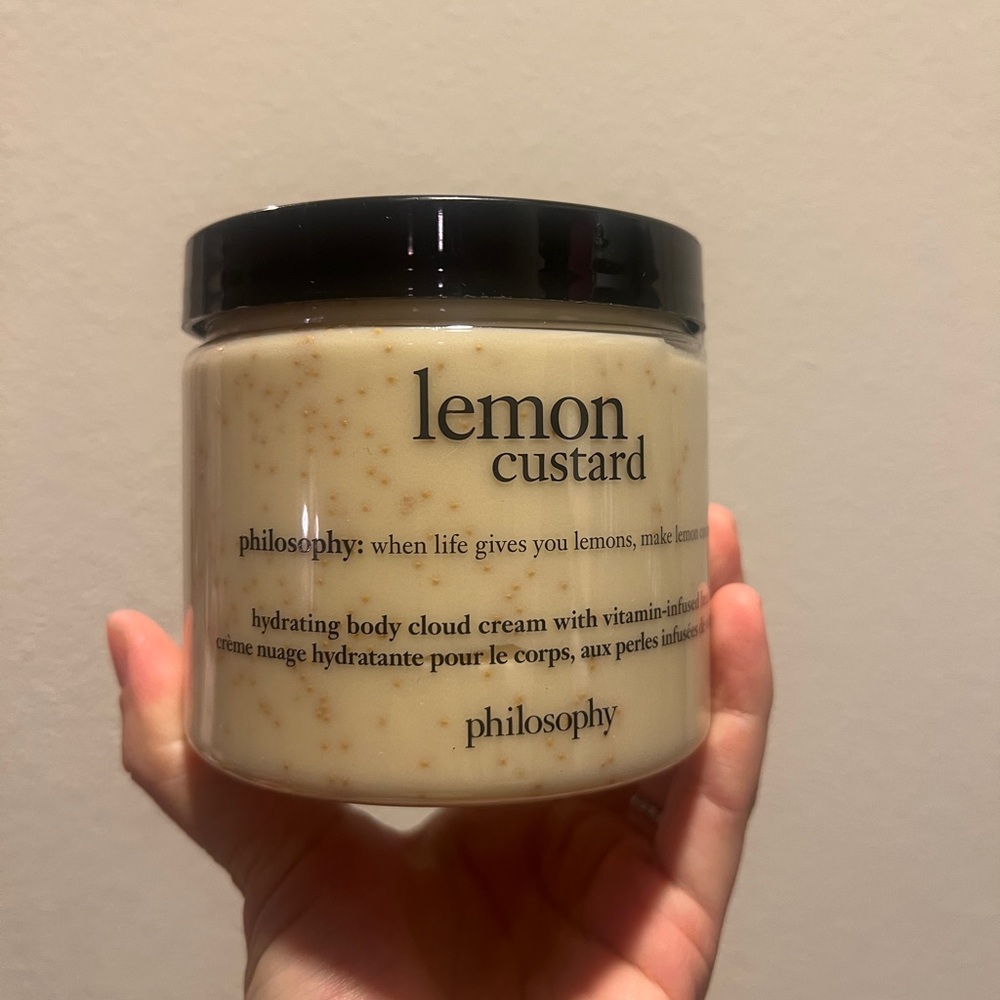 Philosophy Lemon Custard hydrating body cloud cream 16 floz / 480 ml